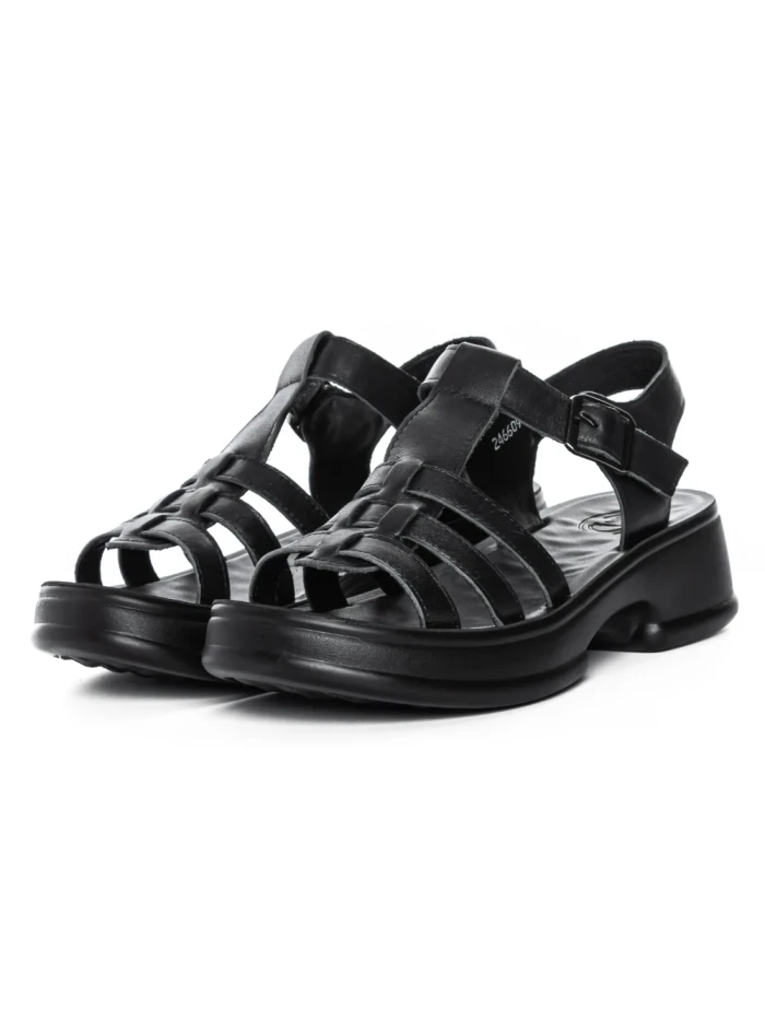 Sandale Dama din piele naturala 246609T BLACK | FORMAZIONE