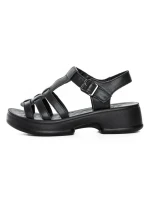 Sandale Dama din piele naturala 246609T BLACK | FORMAZIONE