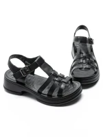 Sandale Dama din piele naturala 246609T BLACK | FORMAZIONE