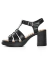 Sandale Dama din piele naturala TP1007-2 BLACK | FORMAZIONE