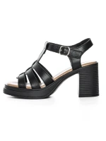 Sandale Dama din piele naturala TP1007-2 BLACK | FORMAZIONE