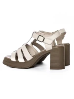 Sandale Dama din piele naturala TP1007-2 CREAM | FORMAZIONE