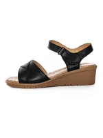 Sandale Dama cu Talpa Joasa 22002S Negru | Formazione » meishop.life