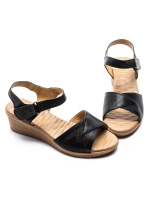 Sandale Dama cu Talpa Joasa 22002S Negru | Formazione » meishop.life