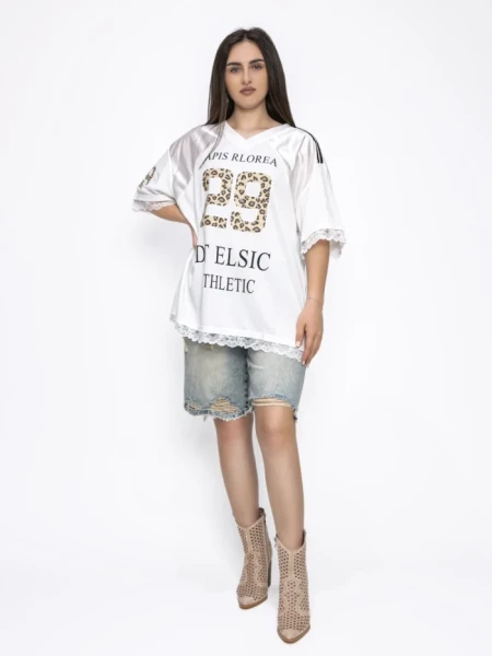 Tricou Dama VMCF6260 ALB | KIKIRIKI