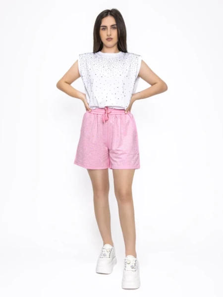 Pantaloni Scurti Dama WH-9398 ROZ | KIKIRIKI