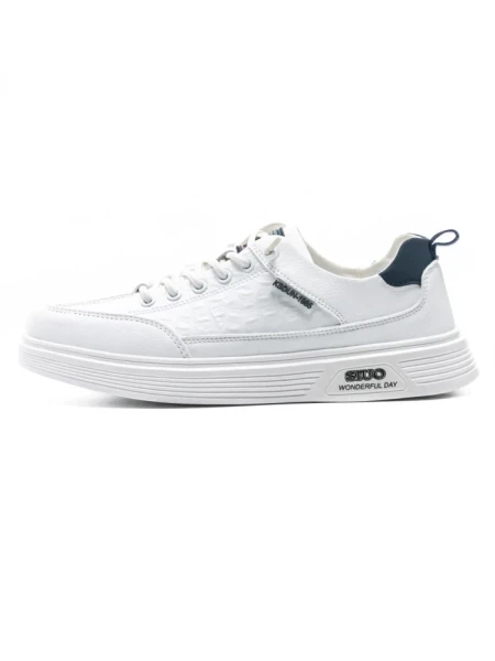 Pantofi Casual Barbati 9678 WHITE-BLUE | MEI