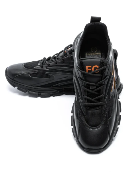 Pantofi Sport Barbati 9517 Negru-Portocaliu (M38) Mels