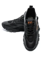 Pantofi Sport Barbati 9517 Negru-Portocaliu (M38) Mels