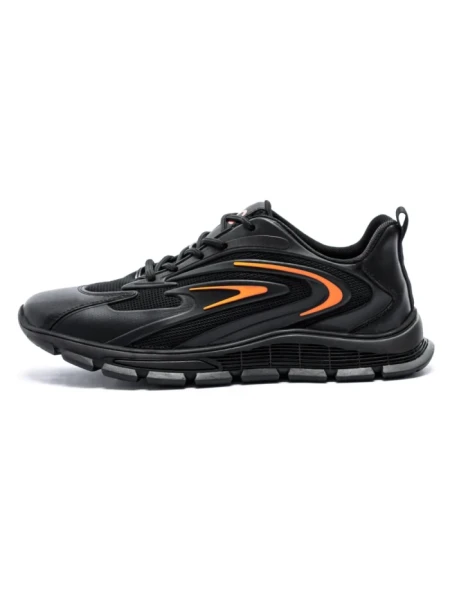 Pantofi Sport Barbati 9517 Negru-Portocaliu (M38) Mels