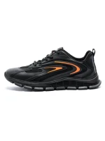 Pantofi Sport Barbati 9517 Negru-Portocaliu (M38) Mels