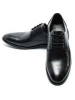 Pantofi Barbati din piele naturala Y006A-26F Negru (B22) Stephano