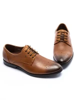 Pantofi Barbati din piele naturala Y006A-26F Cafea (B22) Stephano