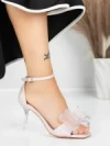 Sandale Dama cu Toc Subtire 5XKK22 CHAMPAGNE | MEI