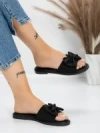 Papuci Dama cu Talpa Joasa 5PT9 BLACK | MEI