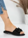 Papuci Dama cu Talpa Joasa 5PT9 BLACK | MEI