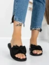Papuci Dama cu Talpa Joasa 5PT9 BLACK | MEI