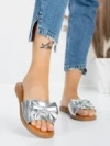Papuci Dama cu Talpa Joasa 5PT9 SILVER | MEI