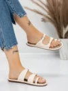 Papuci Dama cu Talpa Joasa J588-5 BEIGE | MEI