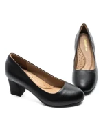 Pantofi cu Toc gros 20712 Negru | Formazione