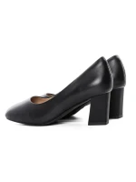 Pantofi cu Toc gros 20712 Negru | Formazione