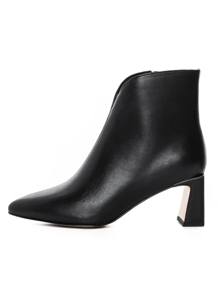 Botine Dama cu toc gros 2091-5-61A Negru » meishop.life