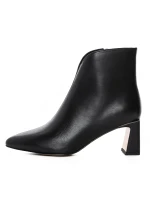 Botine Dama cu toc gros 2091-5-61A Negru » meishop.life