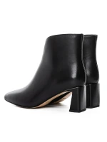 Botine Dama cu toc gros 2091-5-61A Negru » meishop.life