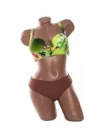 Costum de baie dama L29-2 VERDE-ROZ INCHIS | MEINA