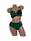 Costum de baie dama L905 VERDE-NEGRU | MEINA