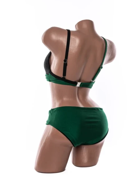 Costum de baie dama L905 VERDE-NEGRU | MEINA