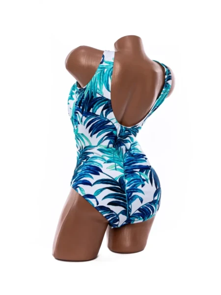 Costum de baie dama Y3099 ALB-ALBASTRU | MEINA