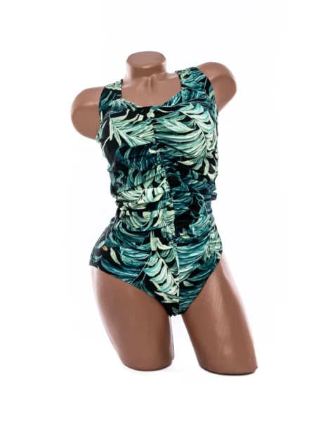 Costum de baie dama Y3099 NEGRU-VERDE | MEINA
