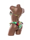 Costum de baie dama F662 VERDE-GALBEN | MEINA