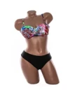 Costum de baie dama F662 ROSU-VERDE | MEINA
