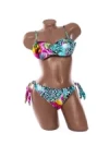 Costum de baie dama F662 ALBASTRU-FUCSIA | MEINA