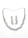 Set Colier + Cercei CLR009 ARGINTIU | MEI
