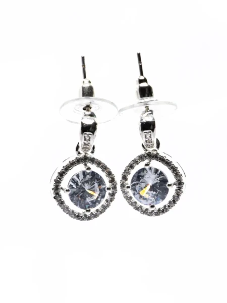 Set Colier + Cercei CLR013 ARGINTIU | MEI