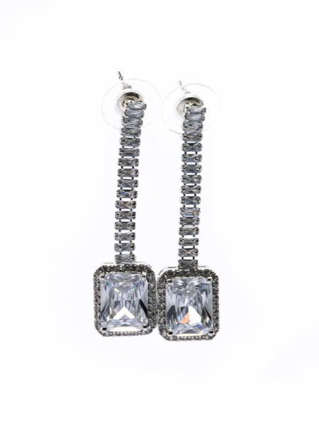 Set Colier + Cercei CLR016 ARGINTIU | MEI