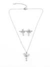 Set Colier + Cercei CLR002 ARGINTIU | MEI