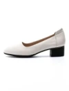 Pantofi cu Toc gros 5261 Crem | Formazione