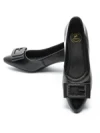 Pantofi cu Toc gros 611706 Negru | Formazione