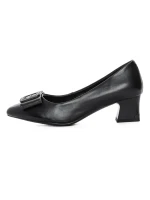 Pantofi cu Toc gros 611706 Negru | Formazione