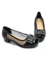 Pantofi cu Toc gros 9627 Negru Formazione