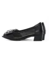 Pantofi cu Toc gros 9627 Negru Formazione