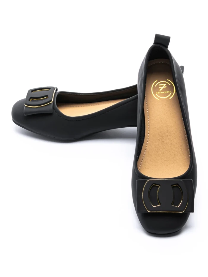 Pantofi cu Toc gros TP5008 Negru | Formazione