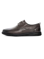 Pantofi Barbati din piele naturala W2101 Gri (L26) Mels