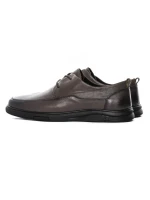 Pantofi Barbati din piele naturala W2101 Gri (L26) Mels