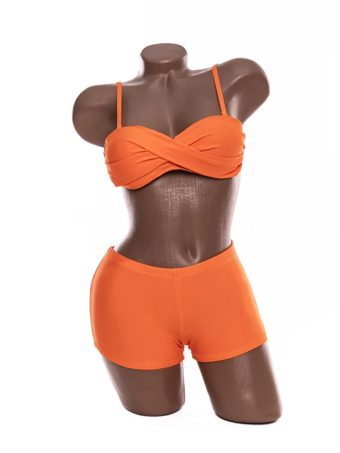 Costum de Baie Dama 2 Piese A2045 Roz » meishop.life