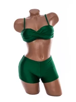 Costum de Baie Dama 2 Piese A2045 Roz » meishop.life